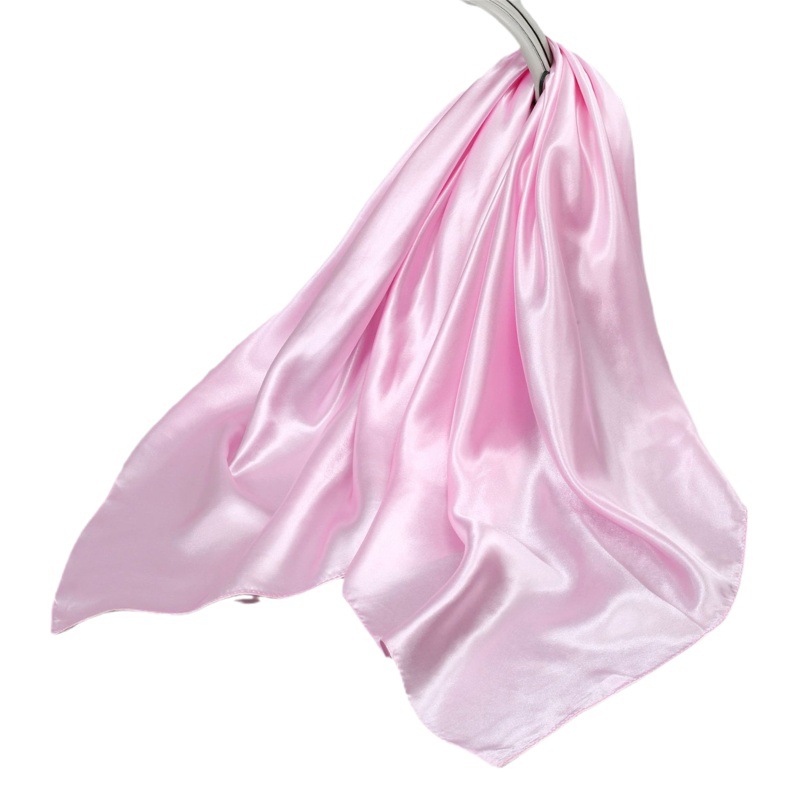 Wholesale silk scarf women's large square scarf 90x90cm headscarf closed toe Silk solid color plain large square scarf