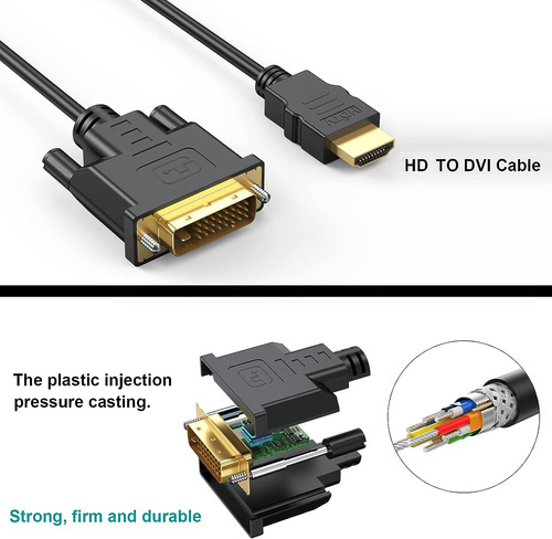 HDTV to DVI Cable HDTV DVI-D 24+1 Pin Adapter 1080p DVI D Male to HDTV Male