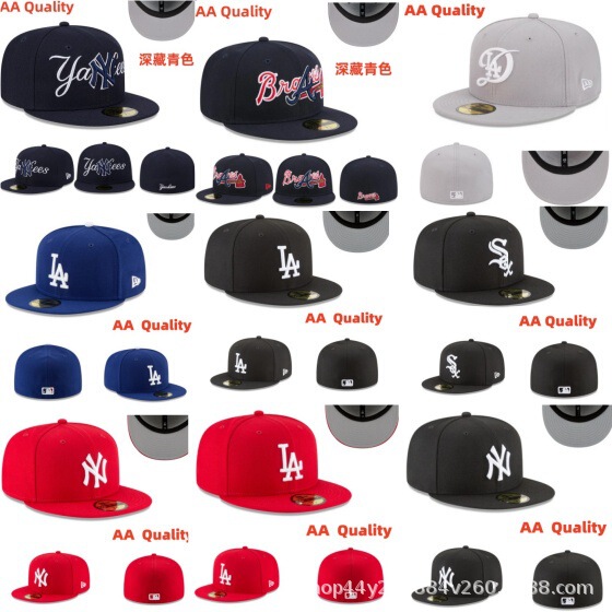 Cross-Border Closed La Dodgers Shohei Ohtani Full-Sealed Baseball Hat Collectible Ny Flat-Brimmed Hat Sox Size Hat