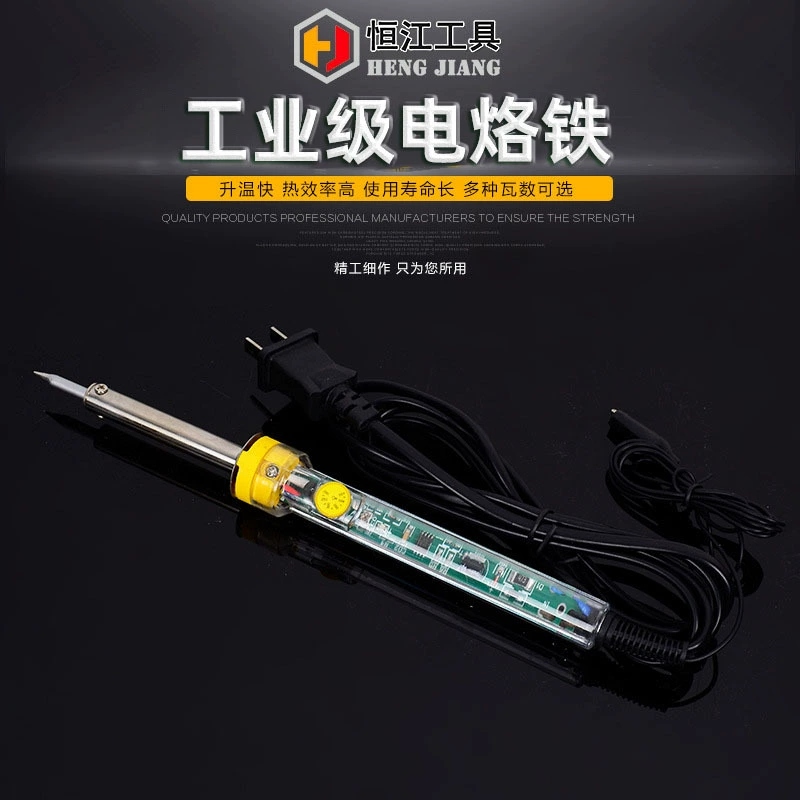 Hengjiang медная головка, пластиковая ручка, наконечник, длительный срок службы, внешний нагрев, сварочный ремонтный инструмент, регулировка температуры, электрический паяльник, паяльник, быстрый нагрев