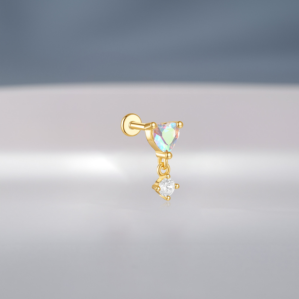2g Weight Ear Studs Classification Ear Cartilage Rings & Studs Piercing Type 1 Piece Quantity Daily Occasion 925 Sterling Silver Material Flower Pattern All Seasons Season Women's Gender Plating Design Elegant, Simple Style Style 1 Piece Ear Cartilage Rings & Studs Elegant Simple Style Flower 925 Sterling Silver Plating Ear Cartilage Rings & Studs 9
