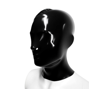 Factory Direct Supply 2D Latex Hood Without Zipper/Zipper Latex Hood Bdsm Incontinence Latex Jacket Latex