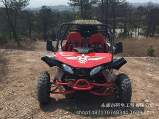 Four-Wheel Double-Seater Motorcycle All-Terrain Adult Atv 200Cc Continuously Variable Speed Kart Utv Desert Vehicle