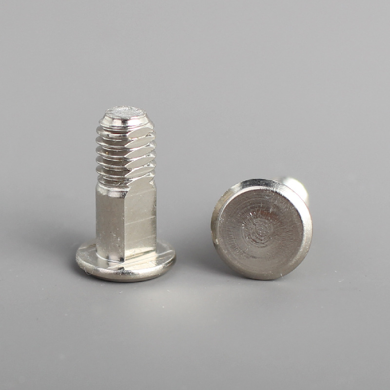 Special flat round head screw for circuit board computer board Support shaft milling screw Double flat half-tooth step electronic 2