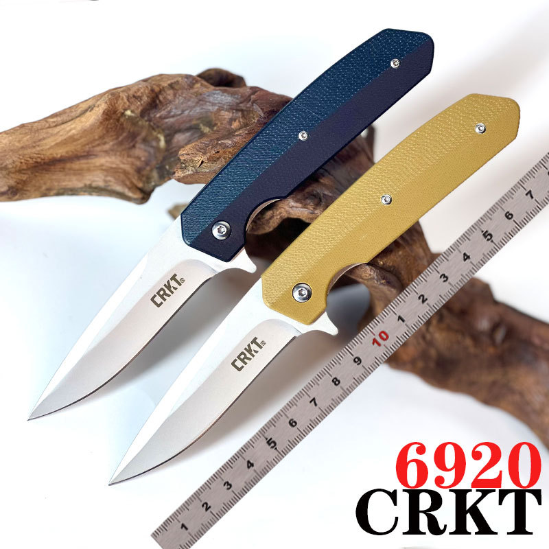 厂家热销CRKT6920户外高硬度折叠刀便捷锋利小刀家用水果刀具