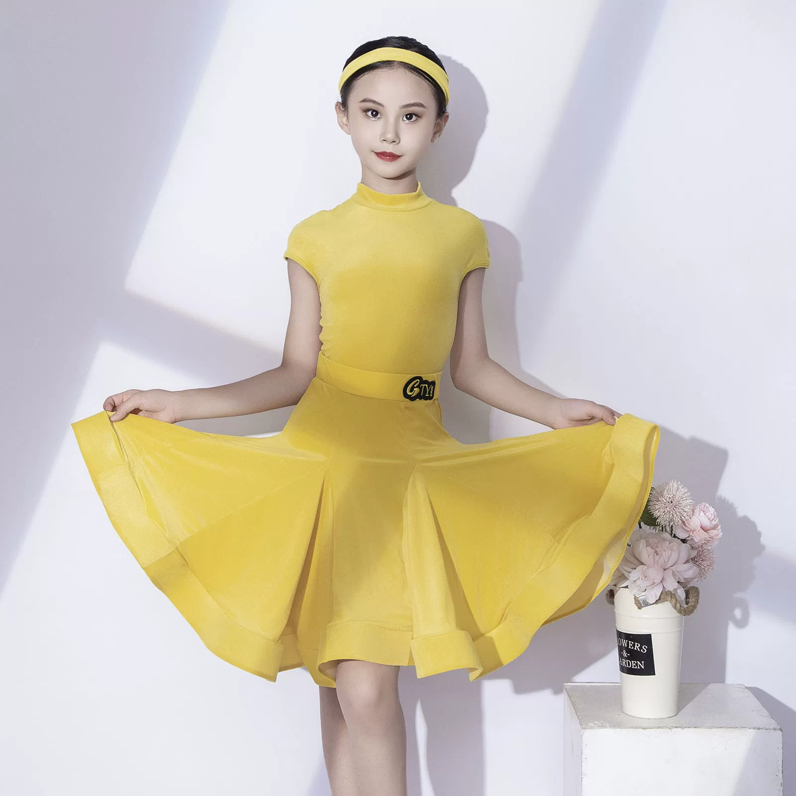 Костюм для соревнований по латиноамериканским танцам GTYDANCE, униформа для девочек, новая профессиональная форма для выступлений 2024, костюм для соревнований G22046