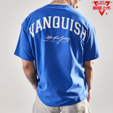 VQ春夏季新款肌肉健身兄弟圆领运动男式T恤跑步短袖上衣一件代发