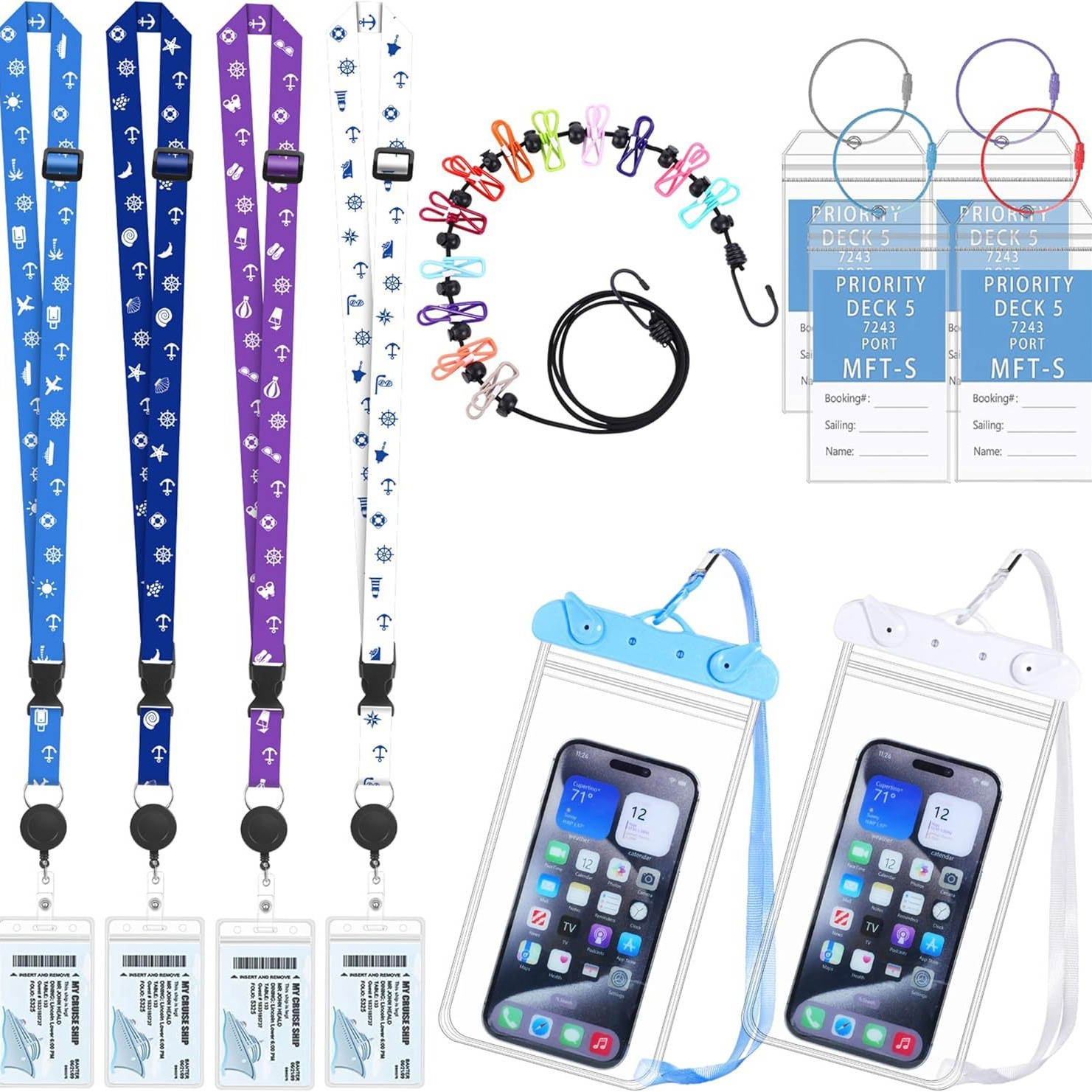 Adjustable luggage waterproof telephone