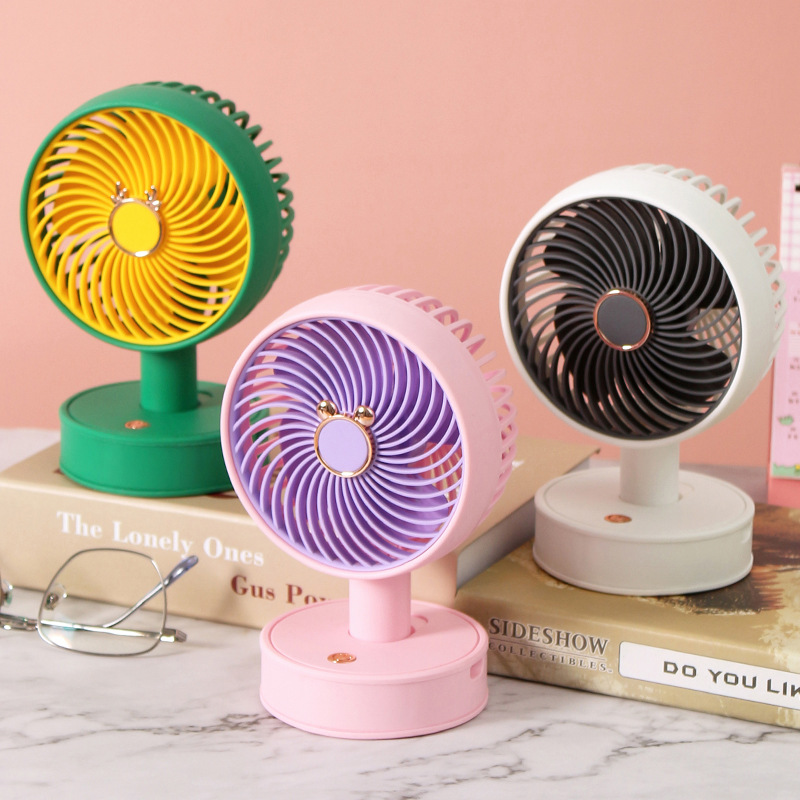 summer desktop small fan usb charging cable desktop vertical small fan office home desktop mini fan