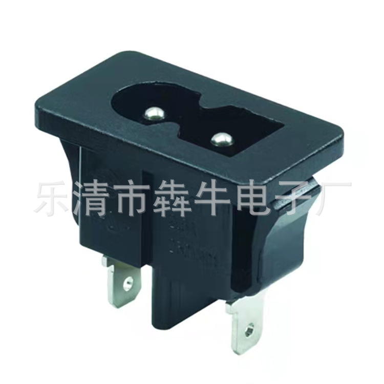 厂家低价销售 8字座 AC027 插座 八字尾插座 8字插座 电源插座