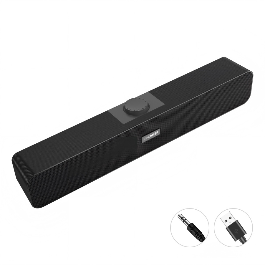 Altavoces Bluetooth portátiles de banda larga sonora en stock, altavoces de computadora transfronterizos USB cableados, entrega de 24 horas