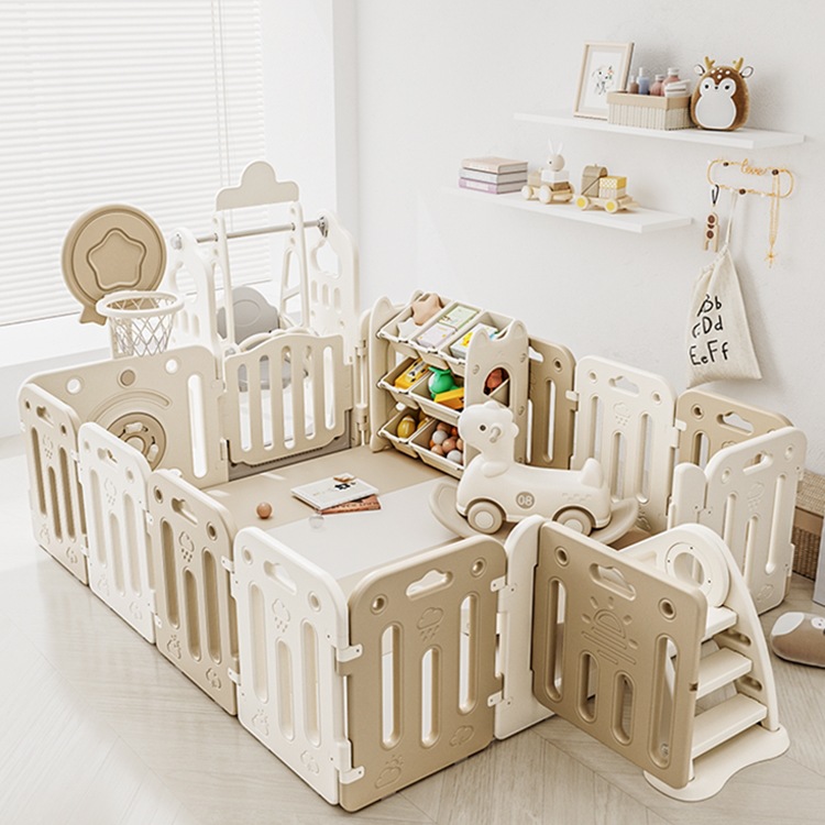 Baby Fence Guardrail Baby Play Fence Children's Above Ground Indoor Home Fence Crawling Mat