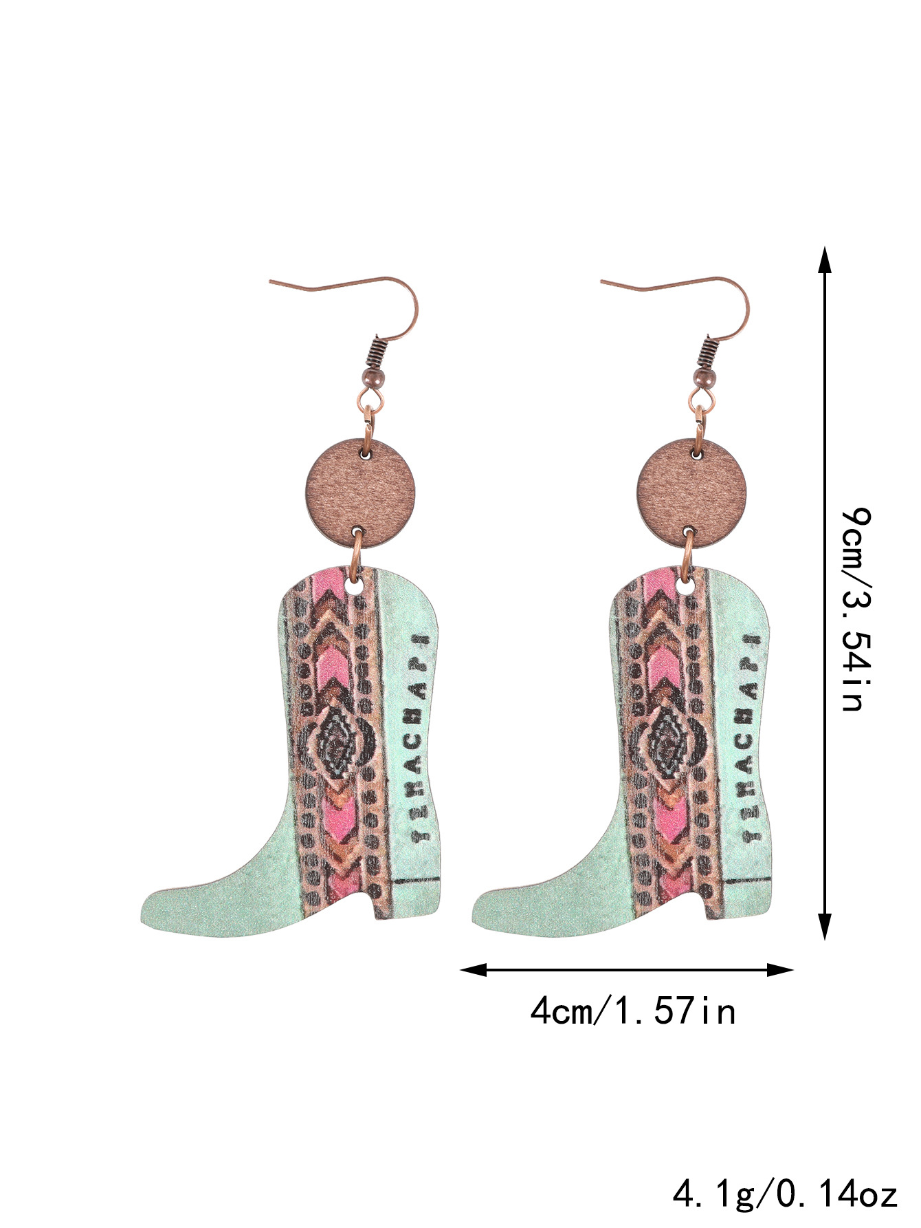 Wood Flower Earrings 4