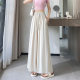 Ice Silk Culottes High-Waisted Women's Drapey Straight Pants Summer Thin Nine-Point Wide-Leg Cool Loose Slimming Casual Pants