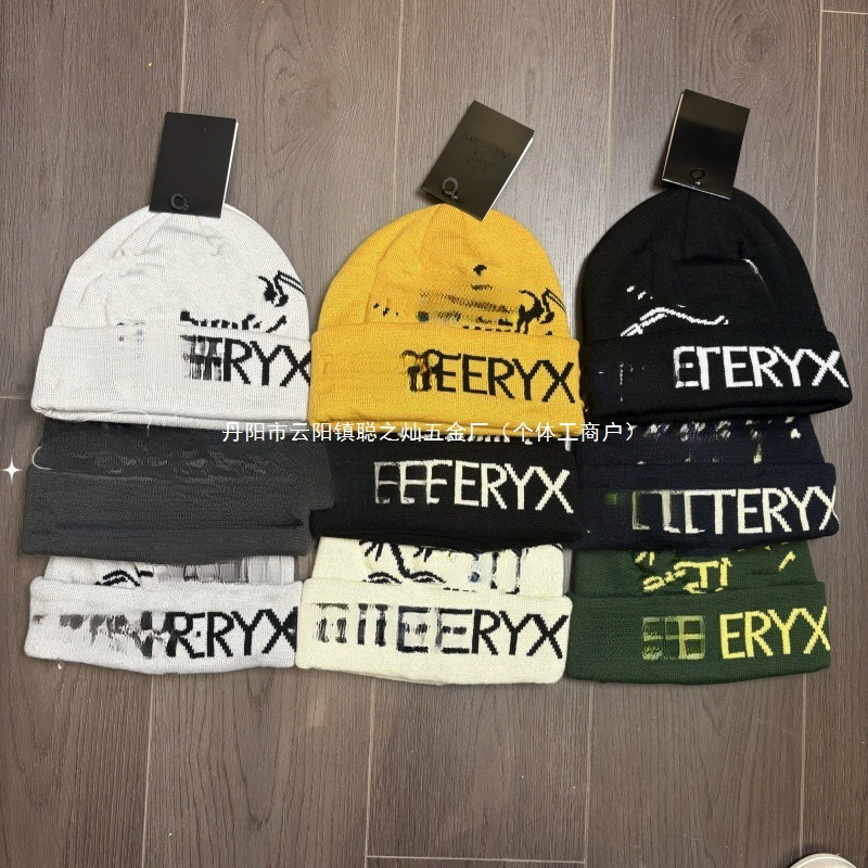 Вязаная шапка с птицами в европейском и американском стиле с правильными буквами ~ универсальная теплая толстая шерстяная шапка большого размера с индивидуальностью, модная холодная шапка.