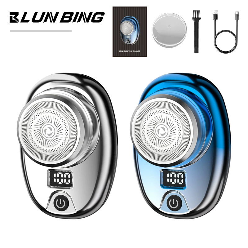 LUNBING 2202 мини электрическая бритва, портативная, роторная 6 голов, USB-зарядка 5W