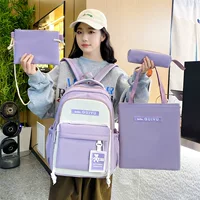 Стильная школьная сумка бренда, портативный рюкзак для отдыха, корейский стиль, простой и элегантный дизайн