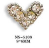 Metal accessory for manicure, jewelry, nail stickers heart-shaped, decorations, tape