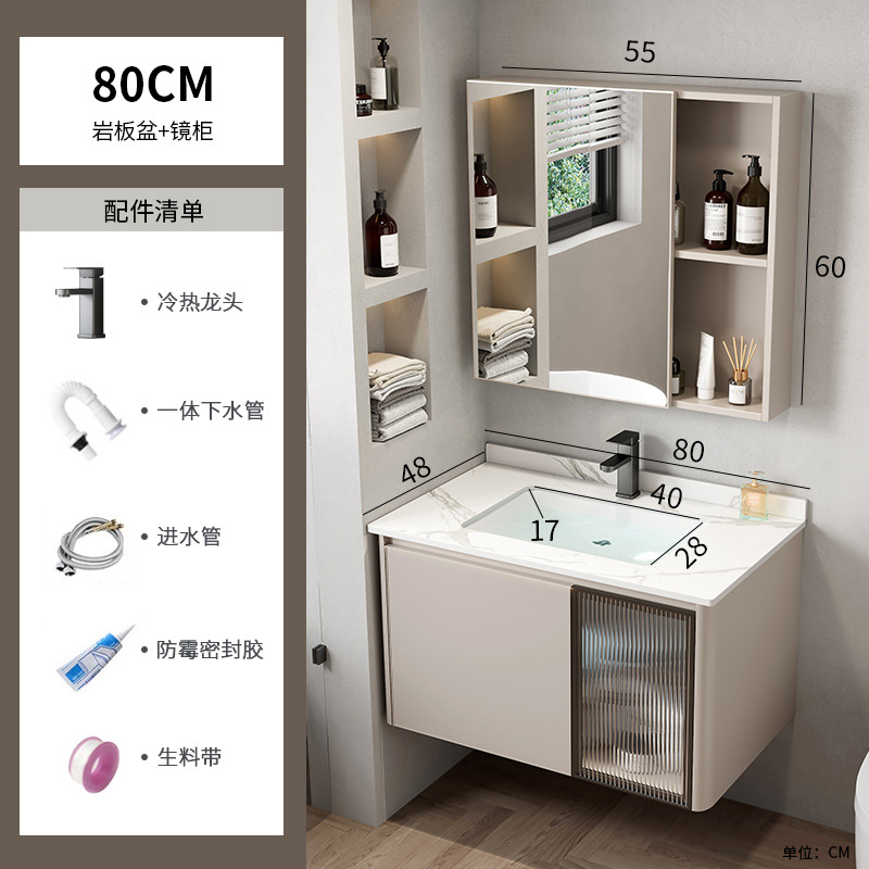 Espacio de aluminio cuarto de baño combinación Hotel Roca Placa de lavado integrado mesa de lavado baño lavabo cuenca transfronteriza