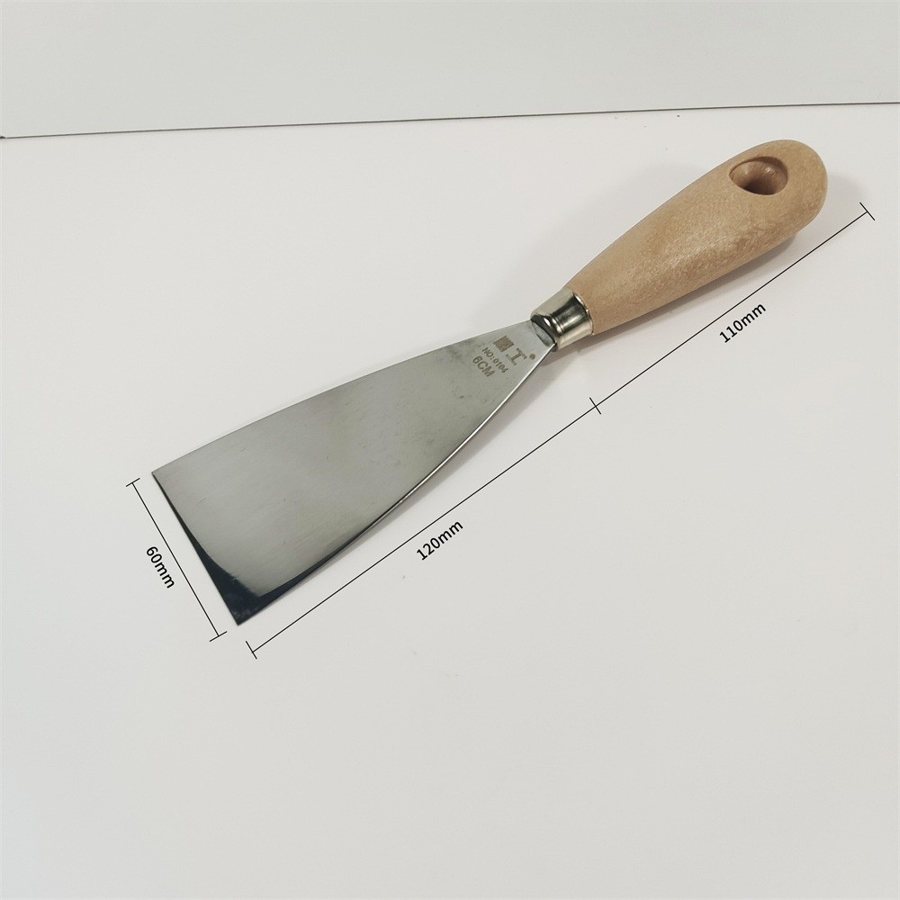 0104 3CR13 cuchillo métrico de cemento de acero inoxidable 6cm