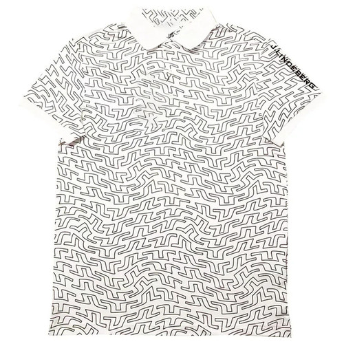 JL INDEBERG New Summer Men's Golf Printed Sport Polo Shirt T-shirt Ping Pong Tennis Wear Quick-drying