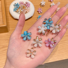 ミニ合金樹脂小さな花小さなヘアクリップヘアアクセサリー小さなヘアクリップサイドクリップ前髪クリップ小さなヘアクリップヘアクリップ