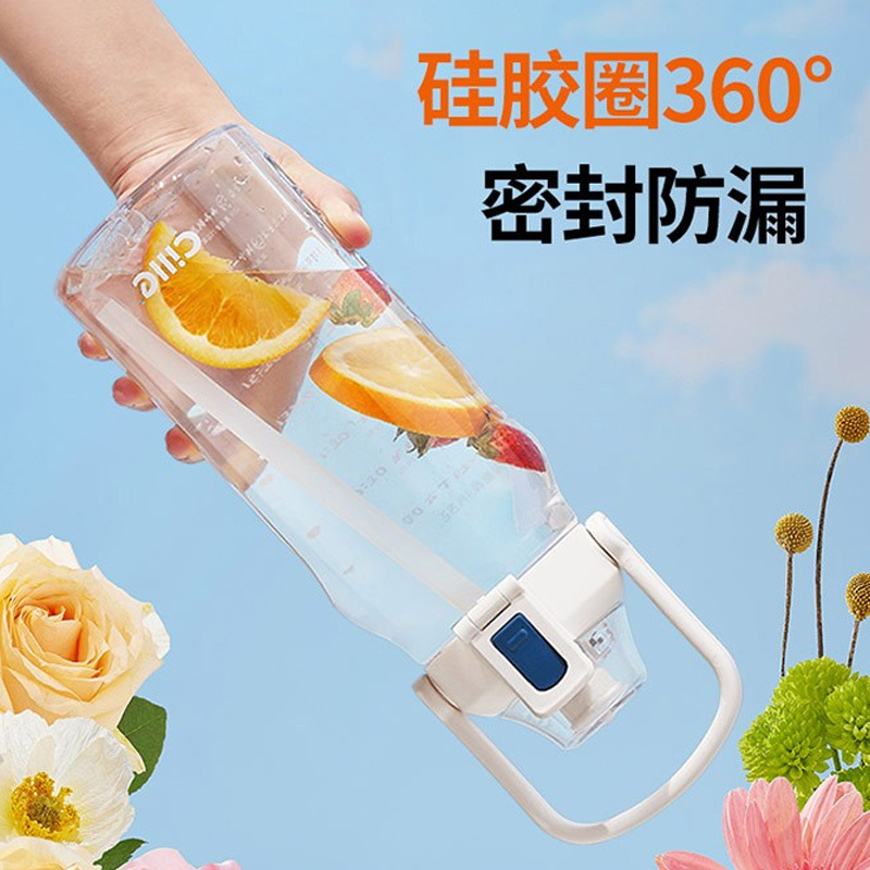 希乐大容量水杯男女生夏季tritan杯子学生便携吸管杯户外运动水壶|undefined