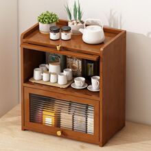 国风餐边柜储物柜茶水杯子收纳柜多层桌面置物柜客厅厨房靠墙橱柜