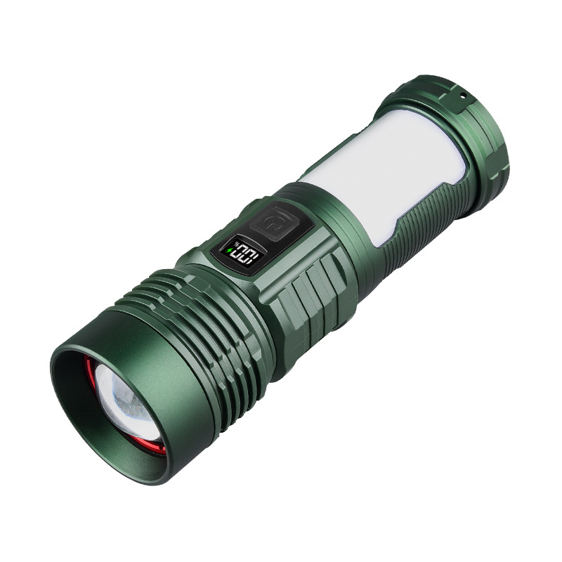 Lintera al aire libre transfronteriza larga duración luz suave luz de atmósfera cuatro fuentes de luz penetración iluminación linterna de aleación de aluminio