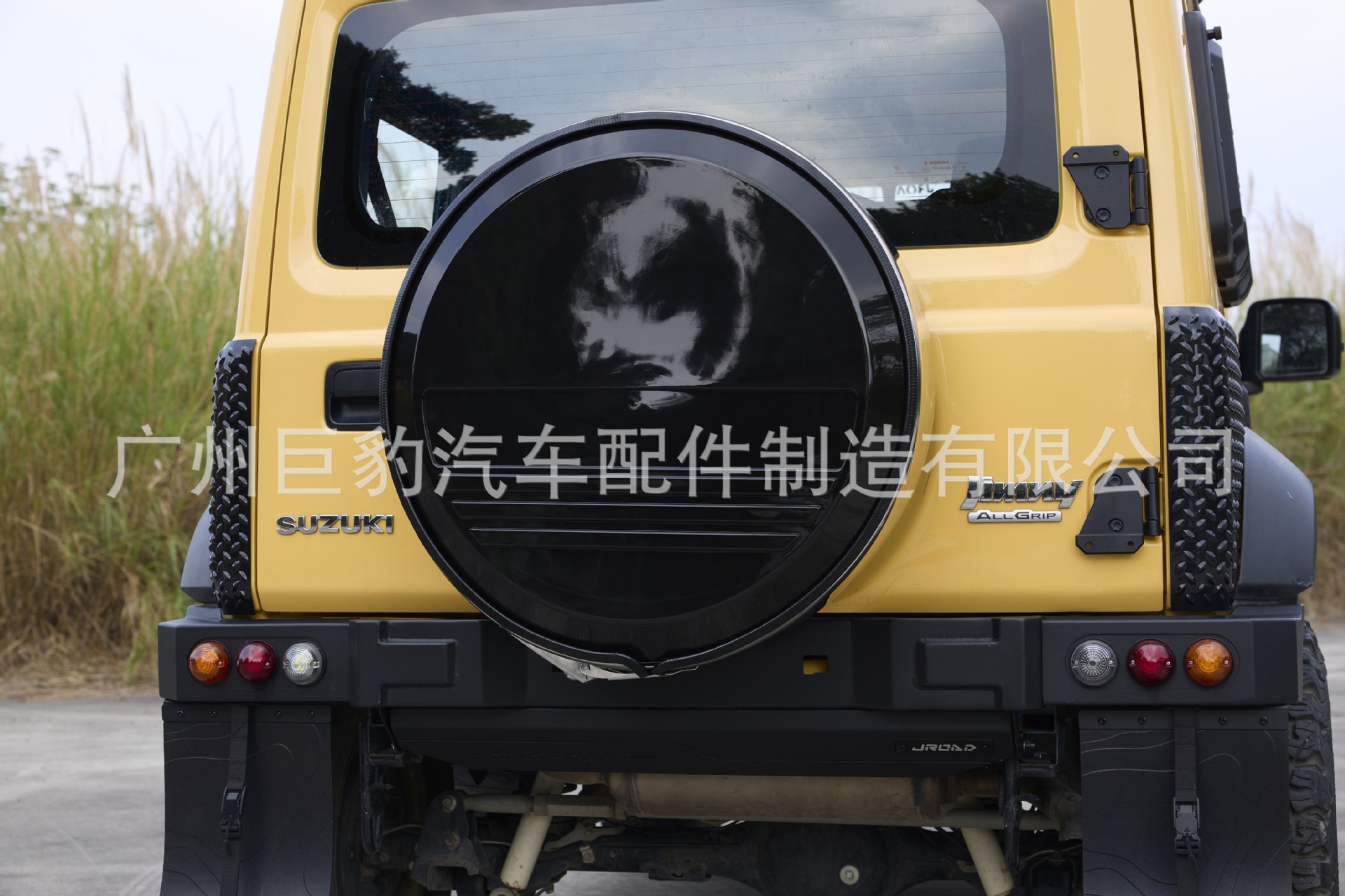 Suitable for the New Jimny Stainless Steel Spare Tire Cover, Upgraded Rear Tire Cover, and Tailgate Tire Protection