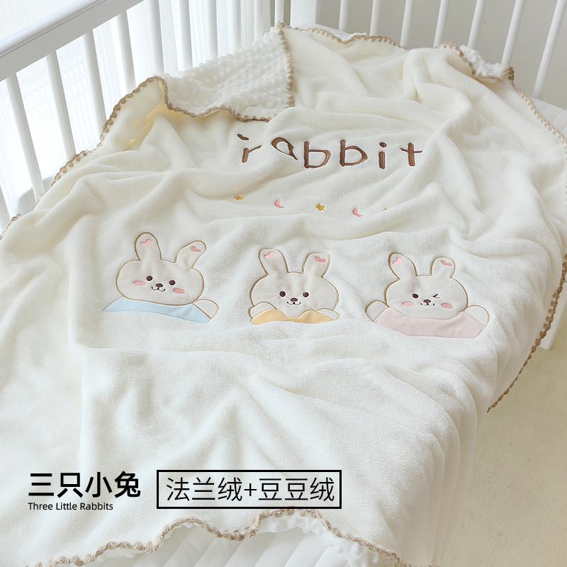 세 마리 토끼 플란넬 담요