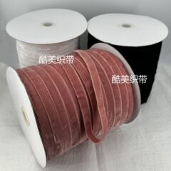 現物1cm白黒現物両面ベルベット2CM両面カラーベルベットリボン補助材料服装原料