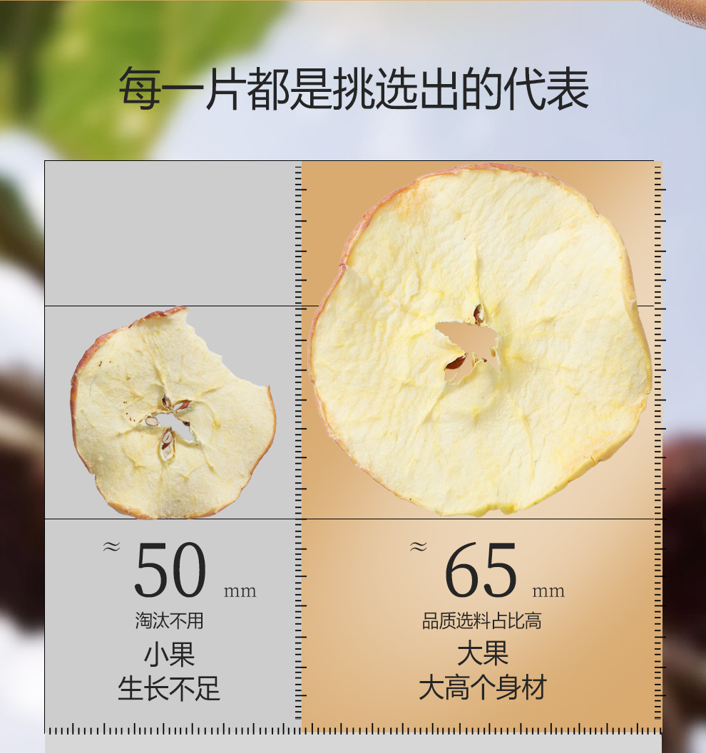 Dried Apple Slices Ready to Eat Cold Brew Fruit Tea Snack 120g specifications