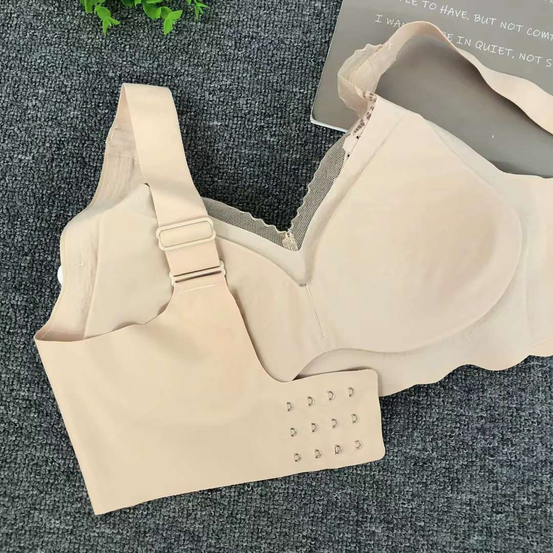 Nueva taza de látex sin marcas de alta calidad, chaleco de dama sin anillo de acero, bra de yoga, ropa interior deportiva, mujer al por mayor