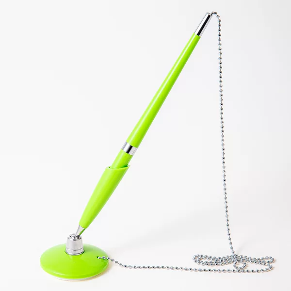 Manufacturer Wholesale Hanging Chain Desk Pens for Business Banks, Hotel Front Desks, Custom Logo Ballpoint Pens, Gel Pens