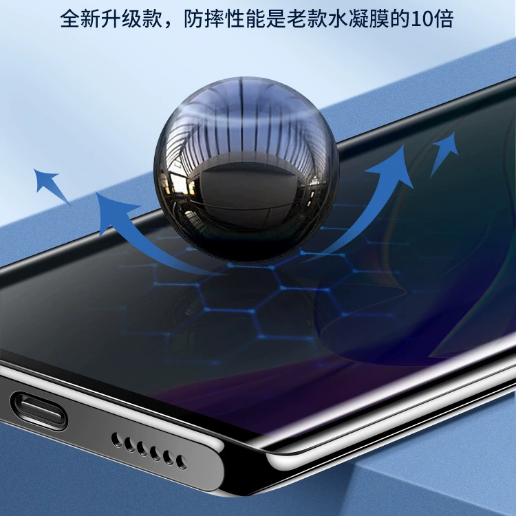 Подходит для vivo Y78+ защитное стекло полноэкранное Y78 Plus изогнутая поверхность Y100 керамическая плёнка защита от подглядывания и синего света