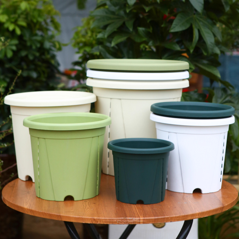 Balcony Castle Peak Root Control Pot for Gardening Flower Cultivation and Seedling Cultivation Thickened Breathable Water Permeable Rose Clematis Cutting Plastic Flower Pot