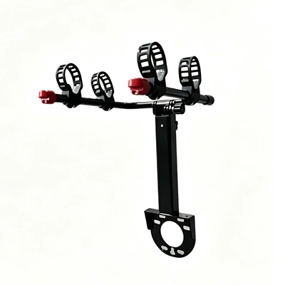 Folding car spare tire-style rear bicycle rack for Wrangler, Tank 300, Bronco, BJ40, Formula Leopard 5 (Car bike rack)