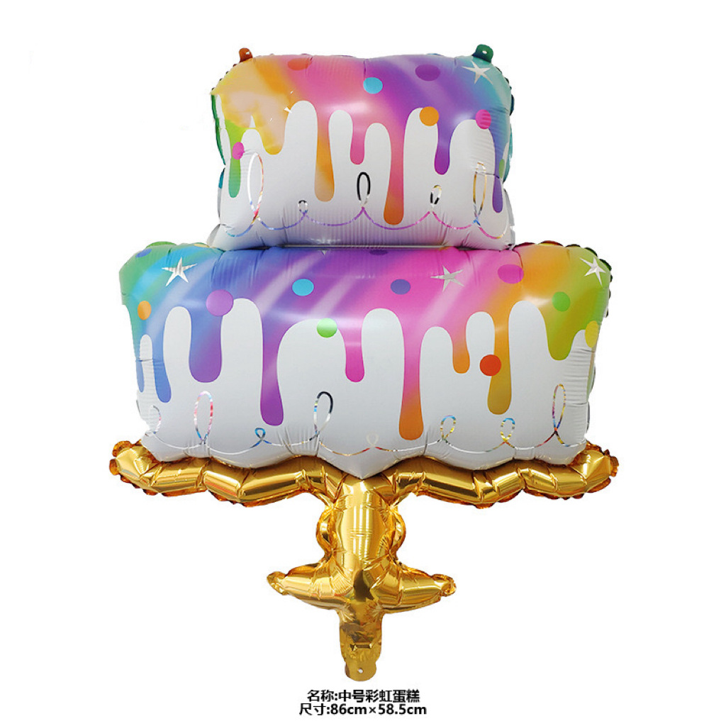 INS estilo coreano Decoración de cumpleaños pastel oso globo decoración de la fiesta de cumpleaños de los niños foto de cumpleaños decoración de la escena