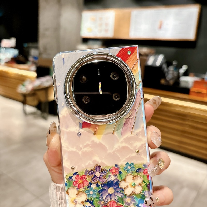 マテックス6携帯電話ケースマテックス5グリッターエアバッグ落下防止保護カバー折りたたみオールインクルーシブHuaweiに適したラッキーガール|undefined