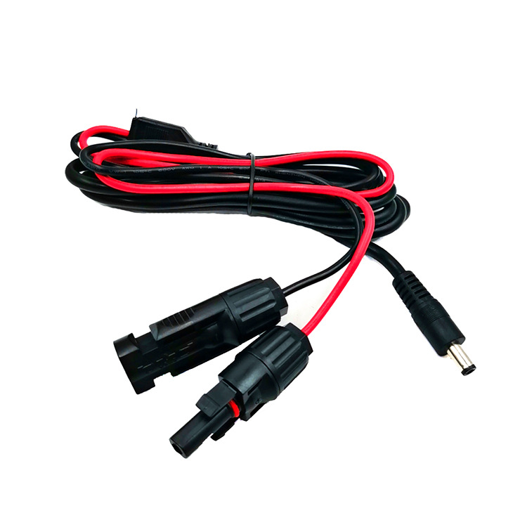 SAE转MC4托车线带保险丝SAE转MC4 SAE连接器线快速断开电缆