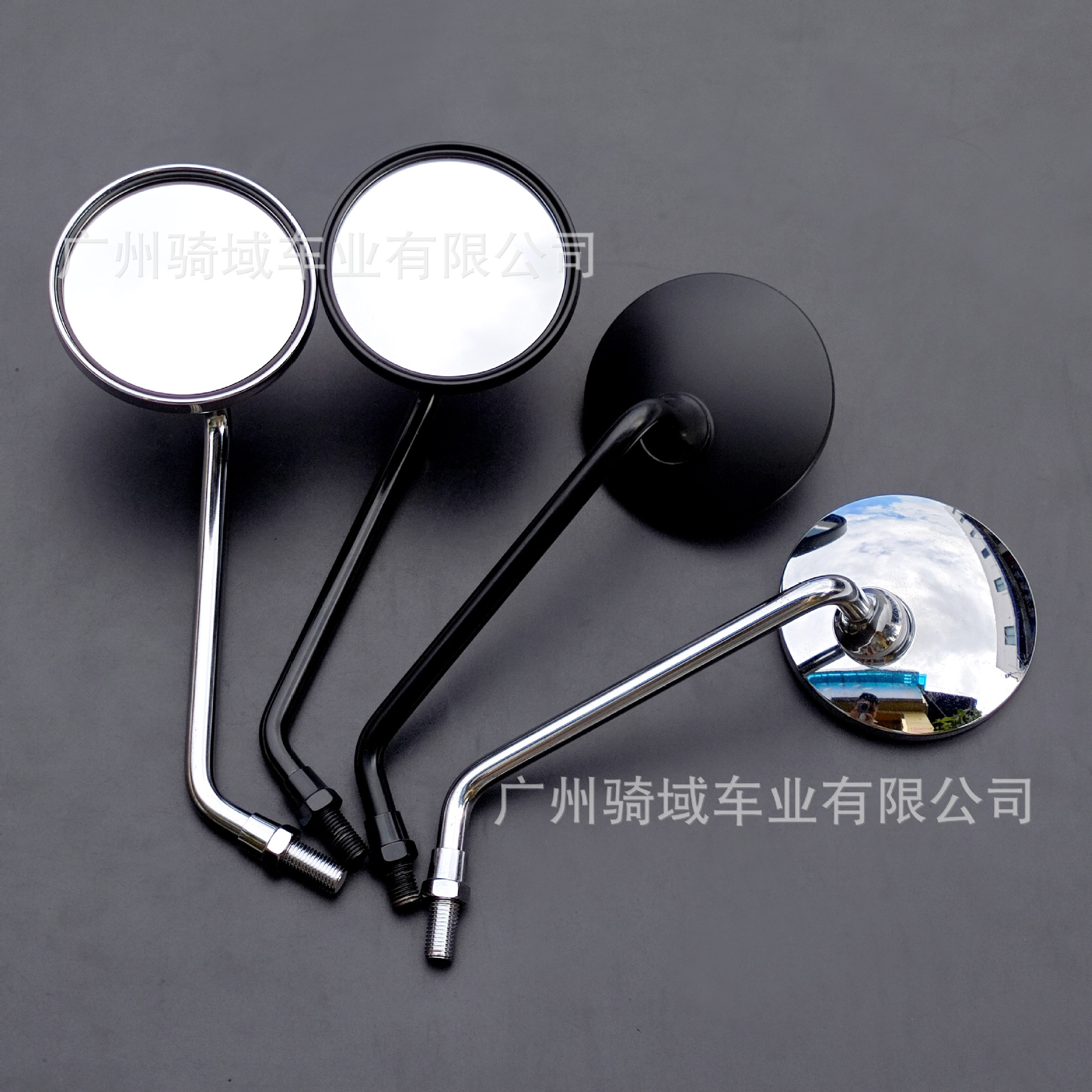 Cross-border motorcycle modification wide-angle rearview mirror, large round mirror, universal reflector for electric vehicles, reversing mirror