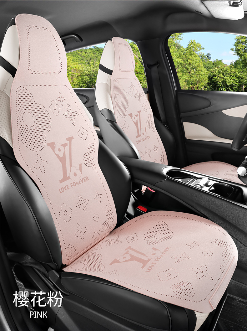 26 Types of Car-Specific Three-Piece Set of All-Season Suede Non-Slip Breathable Seat Covers for Driver, Passenger, and Rear Seats