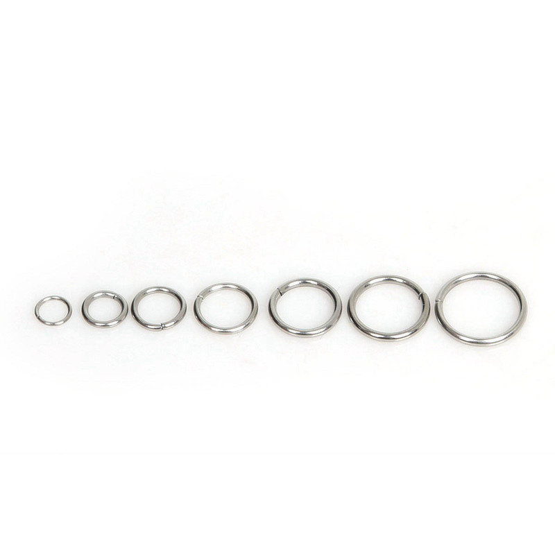 Stainless Steel Open and Closed Single Ring Pendant Connecting Ring DIY Accessories Making Materials DIY Resin Small Accessories
