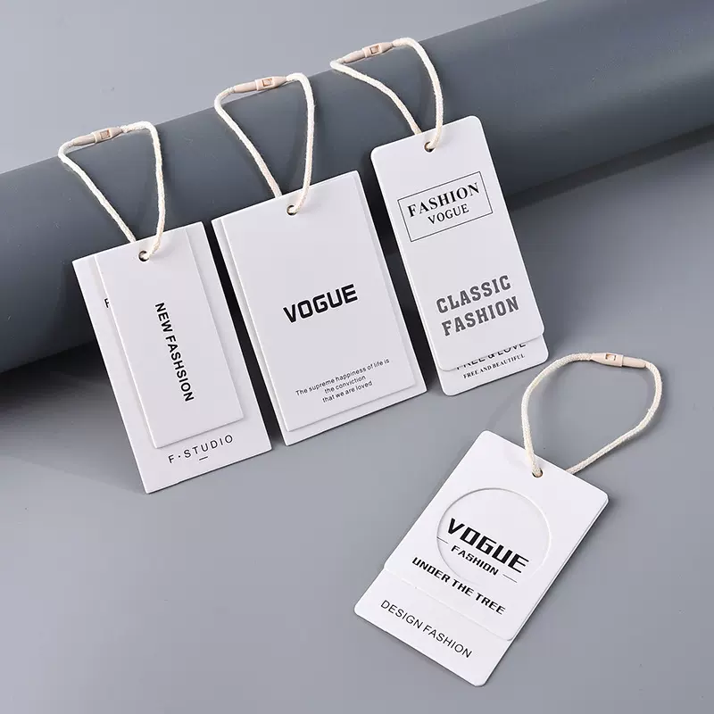 小清新服装店吊牌定做衣服店挂牌商标标签挂签logo印刷