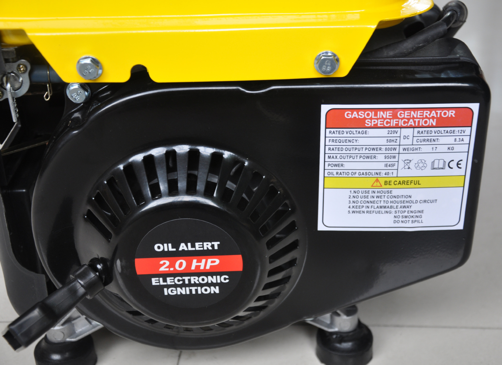 Household 220v European gauge small gasoline generator micro generator outdoor mini portable portable manual