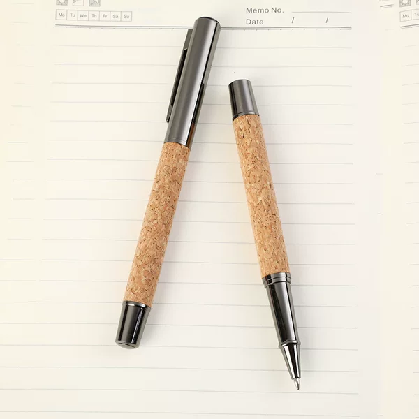 Factory creative cork pen business meeting advertising office neutral pen student teacher hotel companion gift