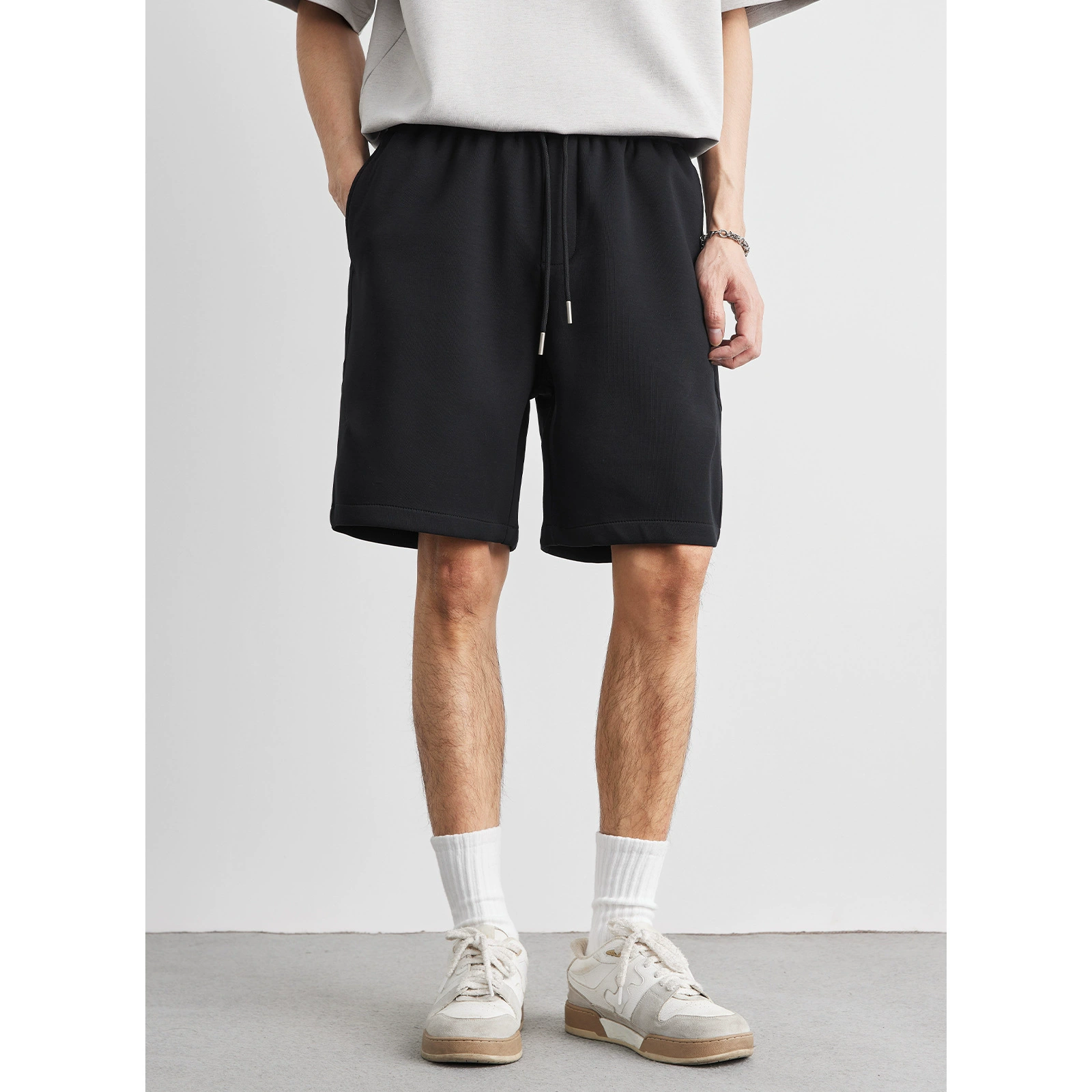 Sports summer shorts, trousers for leisure, American style, oversize