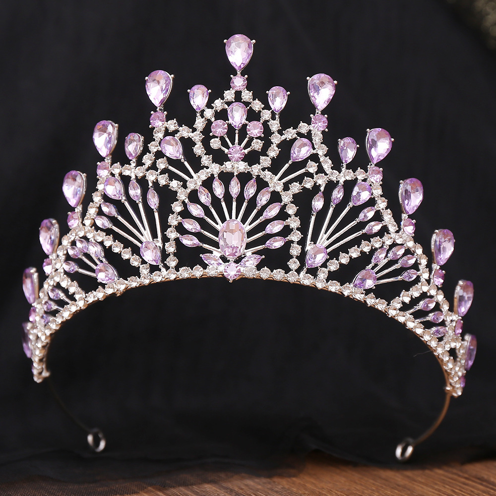 400g Weight Crown Hair Accessories Type Rhinestones Inlay Material 1 Piece Quantity Wedding, Birthday, Festival Occasion Alloy Material Crown, Knot Pattern All Seasons Season Women's Gender Plating Design Retro, Bridal, Shiny Style Gold Color Retro Bridal Shiny Women's Crown Knot Alloy Plating Rhinestones Crown 2