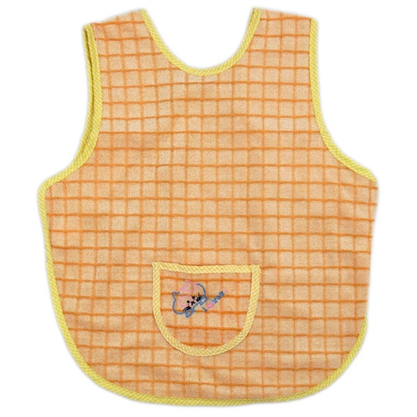 Children's cotton waterproof eating bib sleevless